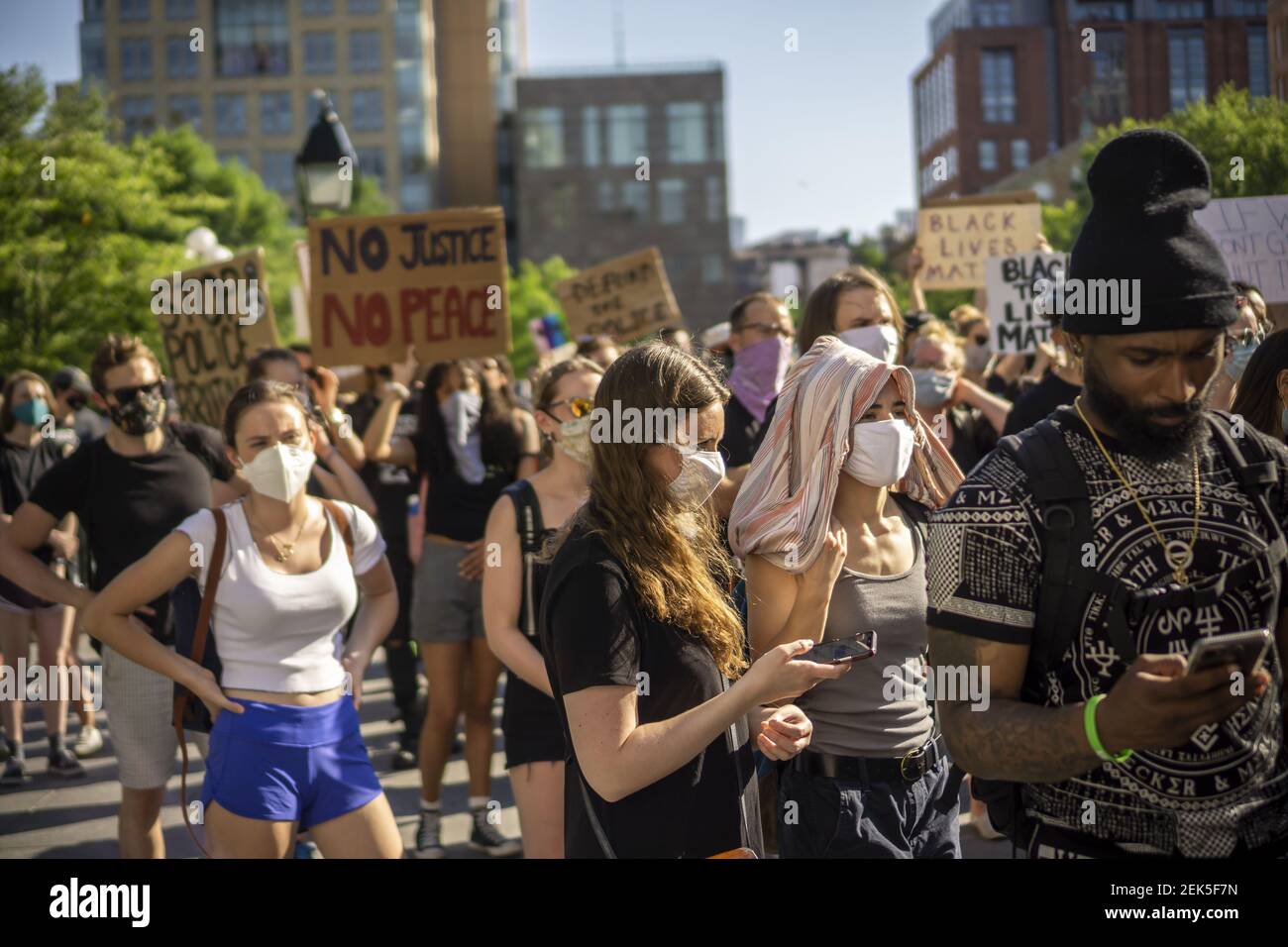 Blm Rally Black Lives Matter demonstrators rally, prior to marching, in ...