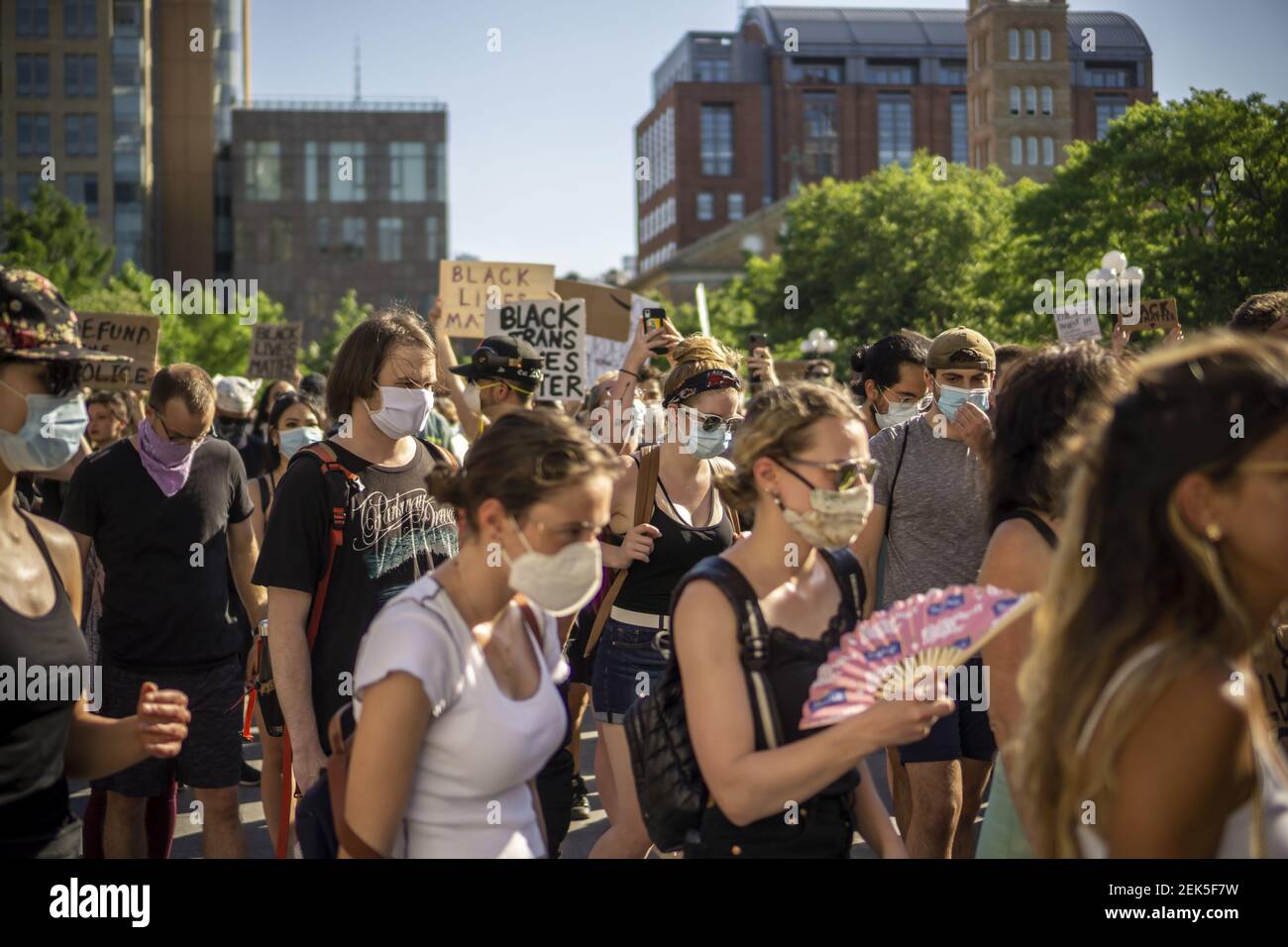 Blm Rally Black Lives Matter demonstrators rally, prior to marching, in ...