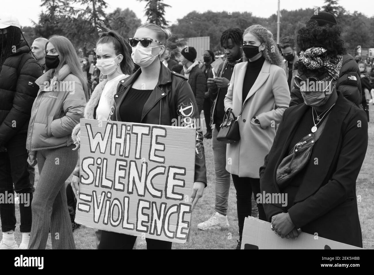 Protesting Racism Thousands of people gathered during Black Lives Matter peaceful protest ...