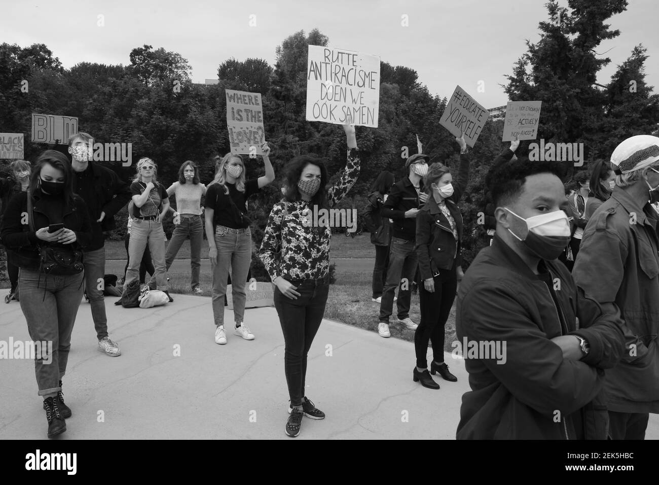 Protesting Racism Thousands of people gathered during Black Lives Matter peaceful protest ...