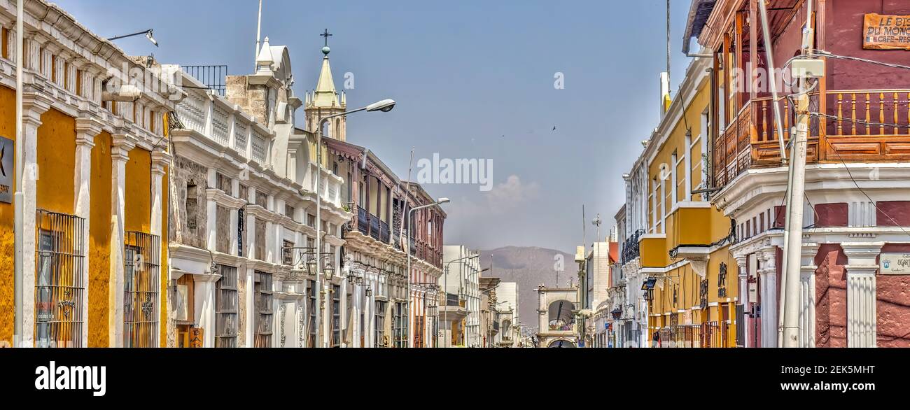 Arequipa Historical center, HDR Image Stock Photo Alamy