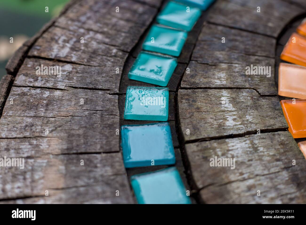 Mosaic tile table outside hi-res stock photography and images - Alamy