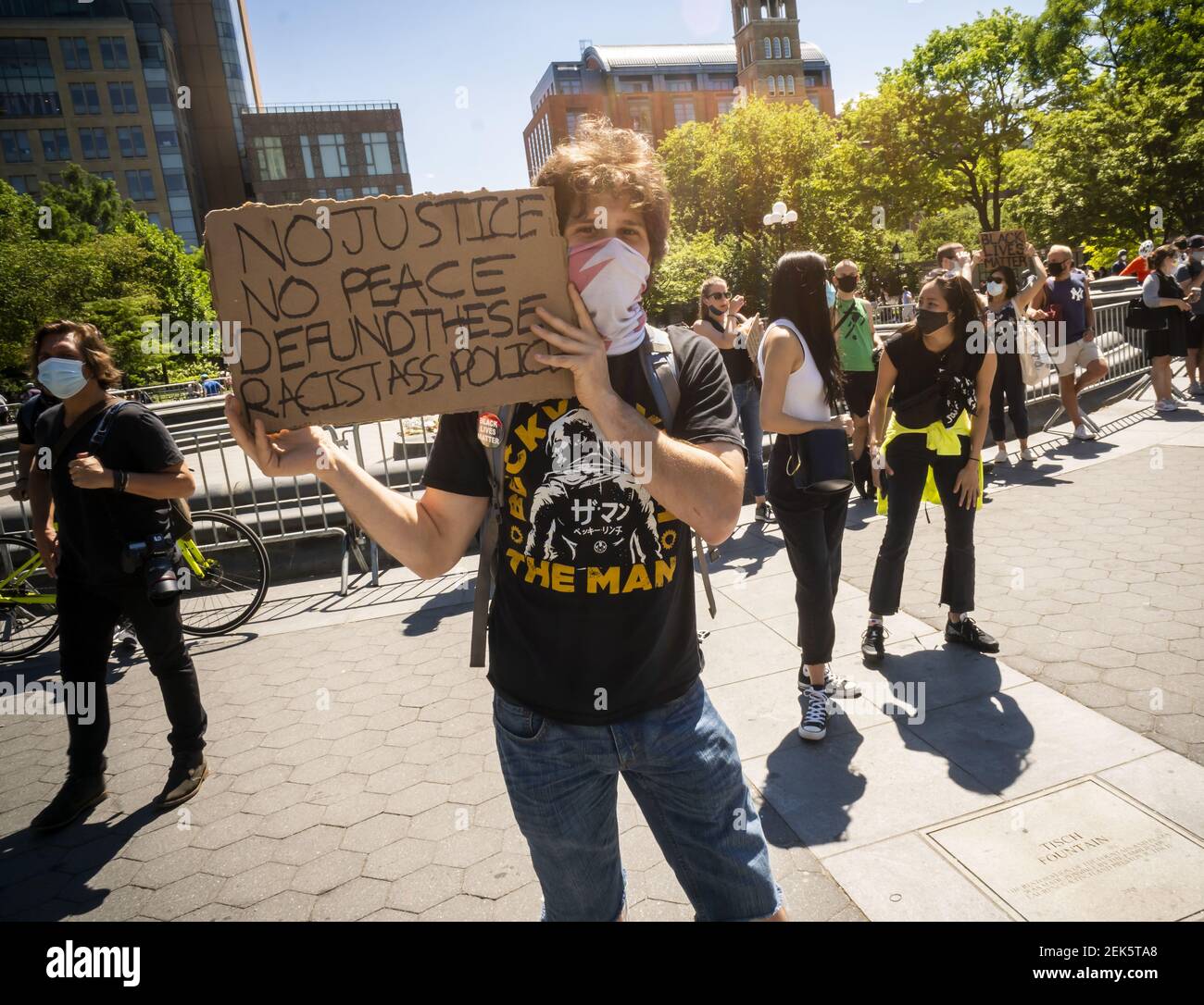 Blm Rally Black Lives Matter demonstrators rally, prior to marching, in ...