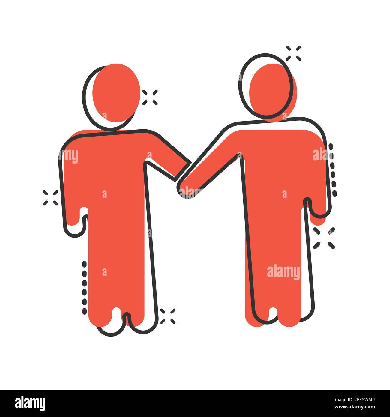 Business Manner Greetings Gesture Stick Figure Pictogram Icon