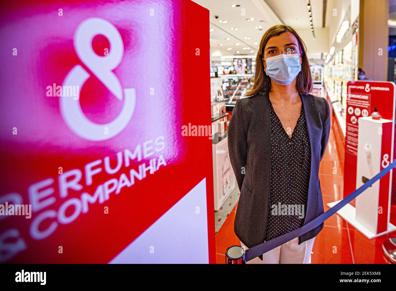 Lisbon, 6/15/2020 - Isabel Costa Cabral is the marketing director of Loja Perfumes  & Companhia. The Colombo Shopping Center reopened this morning after three  months closed due to the Covid-19 pandemic, a