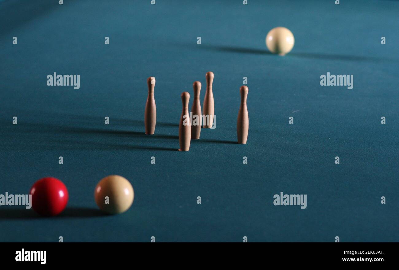 Danish pin billiard Stock Photo - Alamy
