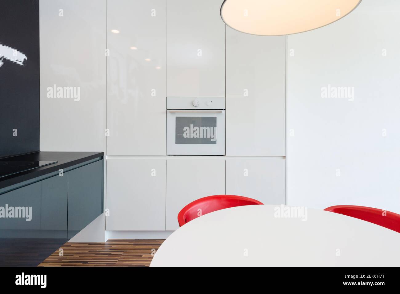 modern kitchen interior with appliances Stock Photo - Alamy