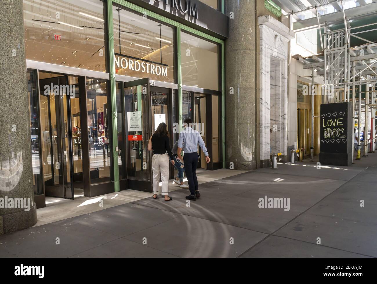 The Nordstrom department store in Midtown Manhattan in New York opens