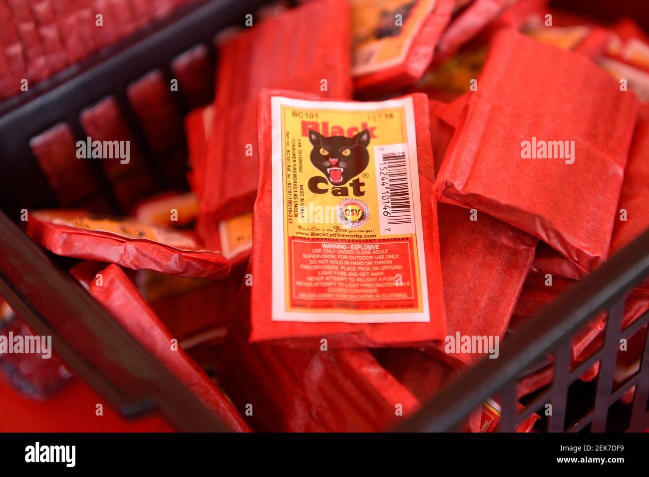 Black Cat firecrackers are seen at a roadside fireworks stand at 10329 Chapman Highway, in Seymour, Friday, June 26, 2020. Fireworks0626 0002 (Photo by Caitie McMekin/News Sentinel/USA Today Network/Sipa USA) Stock Photo