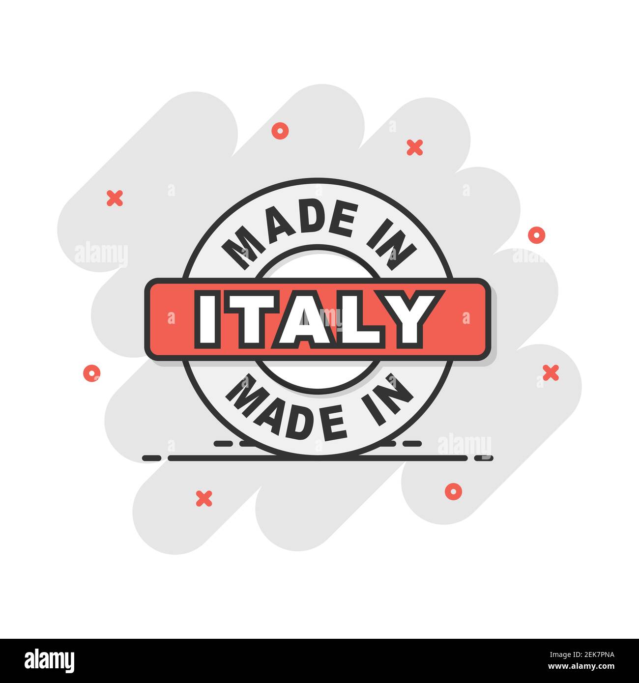 Made in Italy Logo Stock Illustration