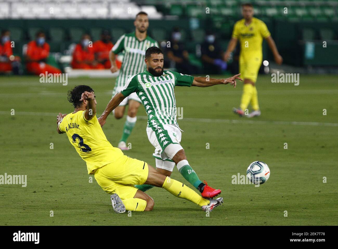 Reservere tykkelse Hurtigt Nabil Fekir of Real Betis red card during the La Liga match between Real  Betis and Villarreal CF played at Benito Villamarin Stadium on July 01,  2020 in Sevilla, Spain. (Photo by