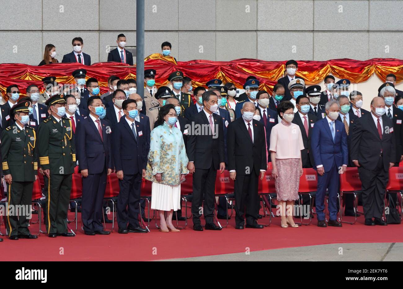 The Hong Kong citizens are celebrating the 23rd anniversary of the