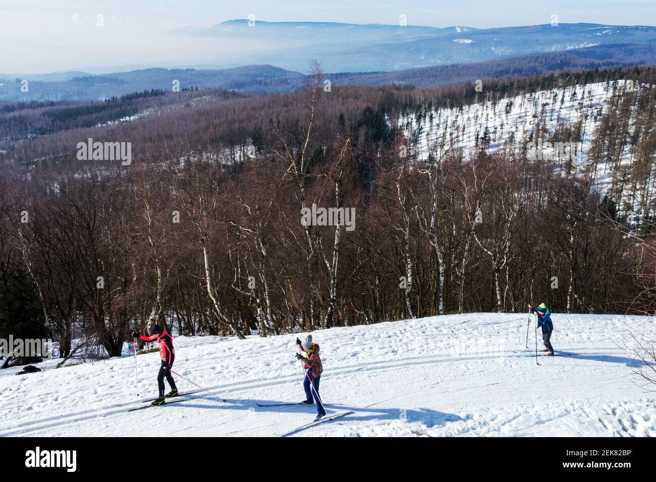 Winter lifestyle family Stock Photo