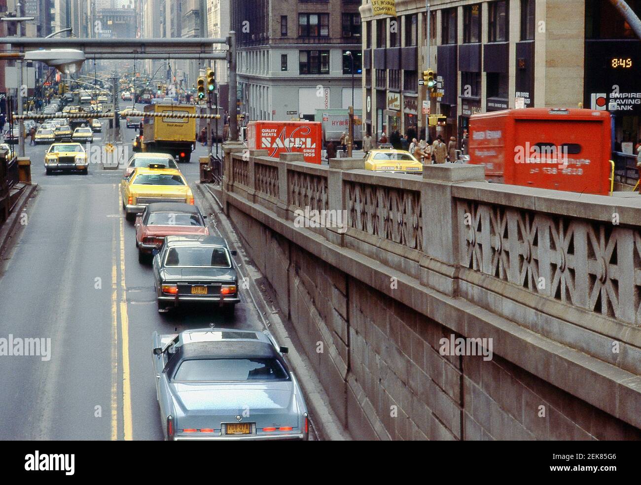 New York Street  USA1978 Stock Photo