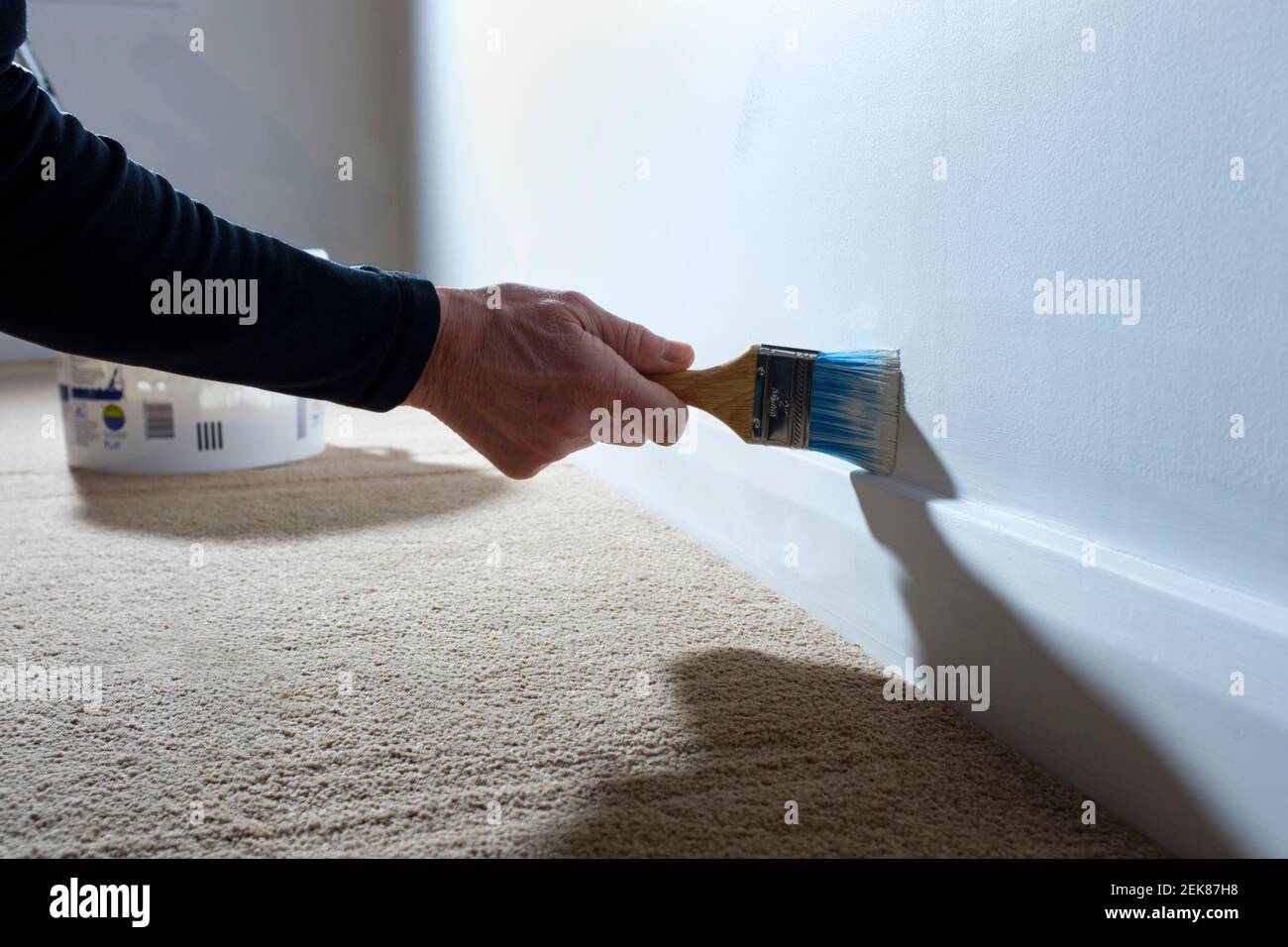 Painting and decorating at home. Stock Photo