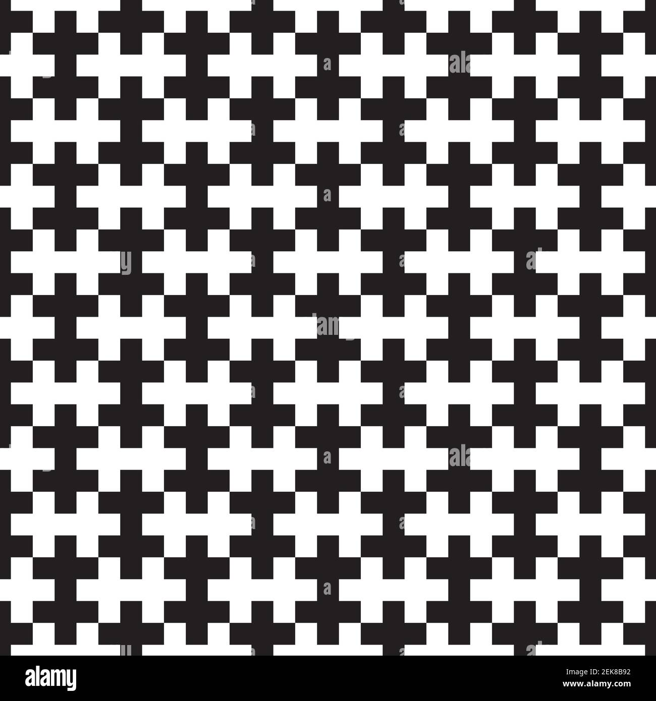 Seamless interlocking geometric squares pattern Stock Vector