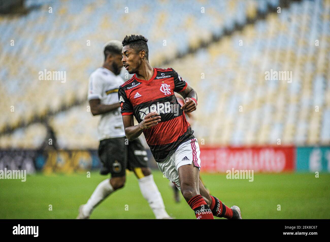 Bruno Henrique Scores His Second Goal During Flamengo X Volta Redonda A Match Valid For The