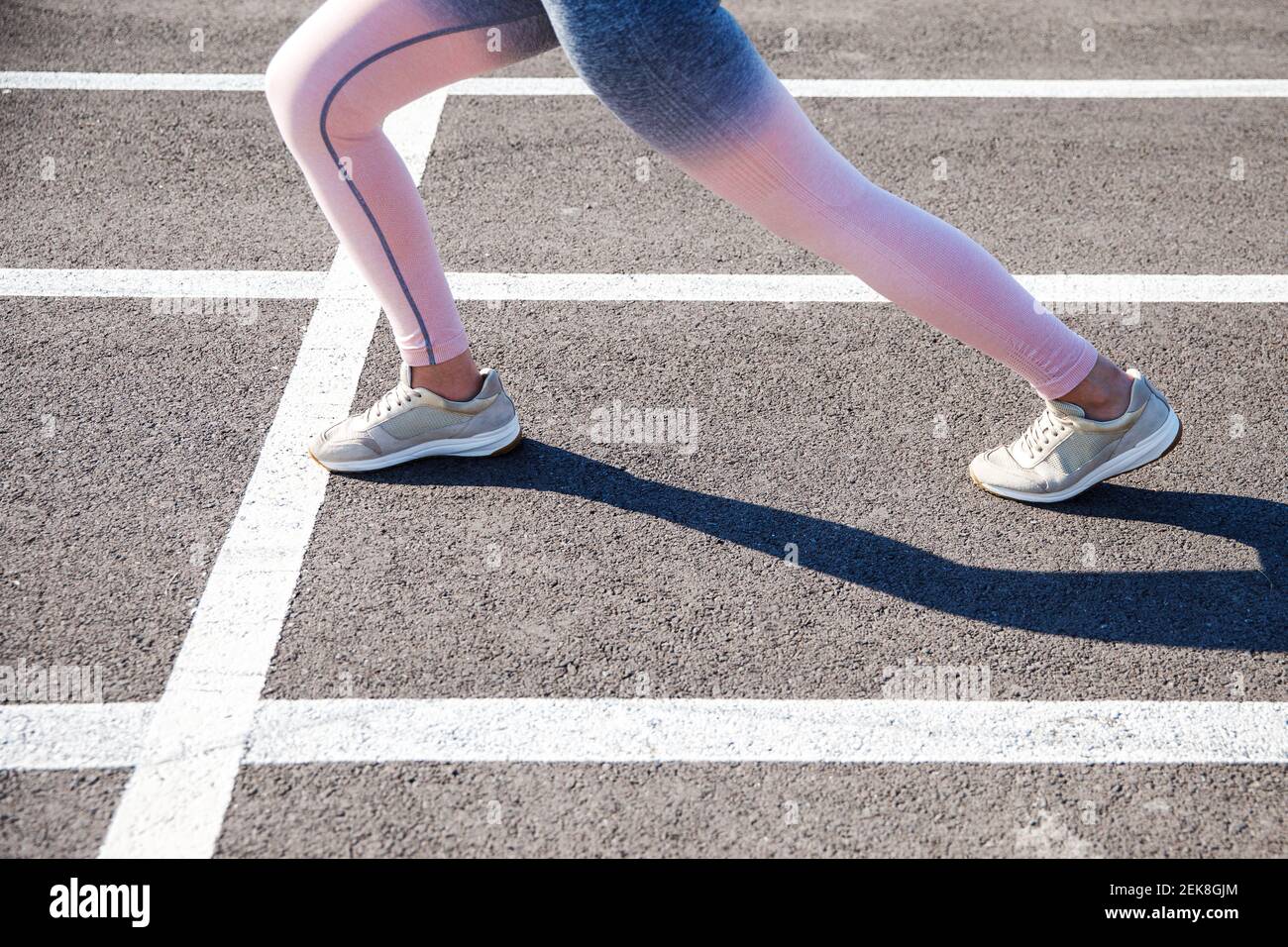 Female running legs marathon hi-res stock photography and images - Alamy