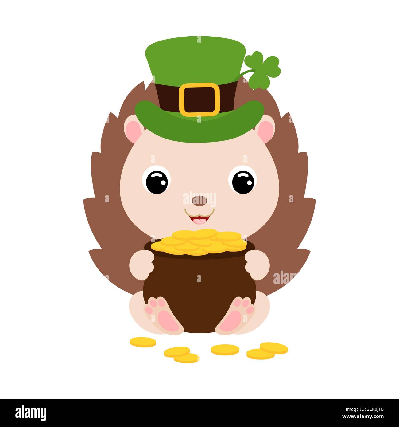 St. Patricks Day Leprechaun Cartoon Clipart Vector Stock Vector Image & Art  - Alamy