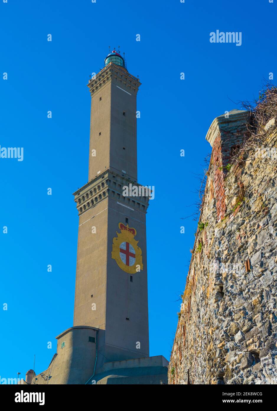 Lighthouse of Genoa or Lanterna di Genova in Liguria, Italy Stock Photo -  Alamy