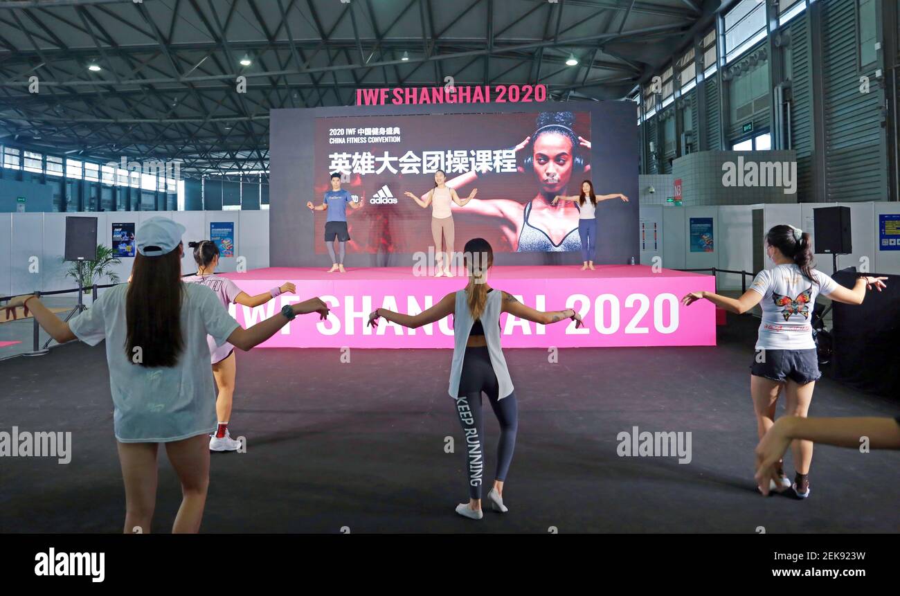 Shanghaii œchina On July 3 Shanghai iwf International Fitness Exhibition Set Up Sports Training Education Hero Conference Gym The Group Exercise Courses Of The Industry S Top Coaches And Instructors Are Very Popular Among