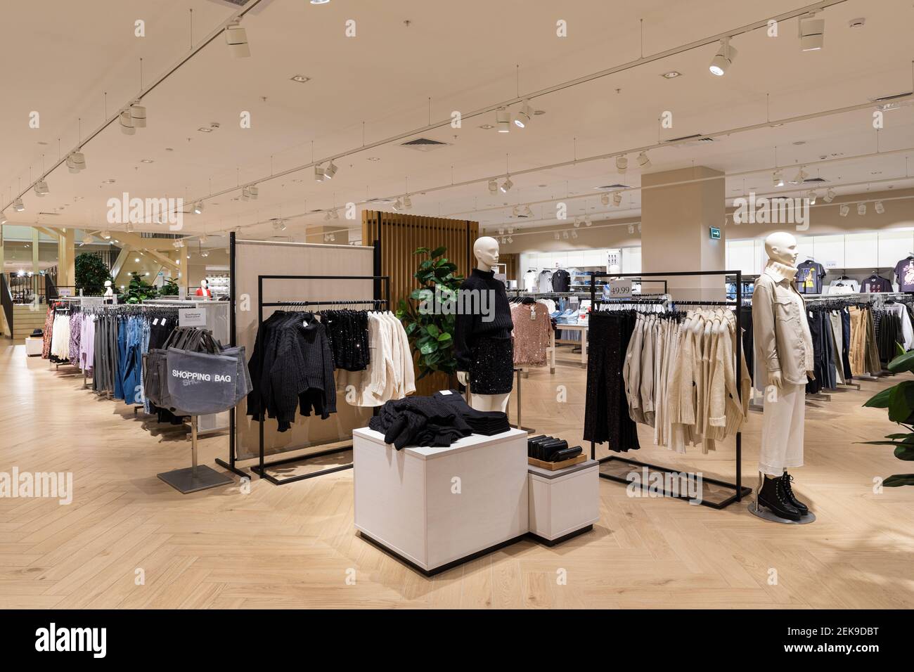 The interior of modern fashion shop Stock Photo - Alamy