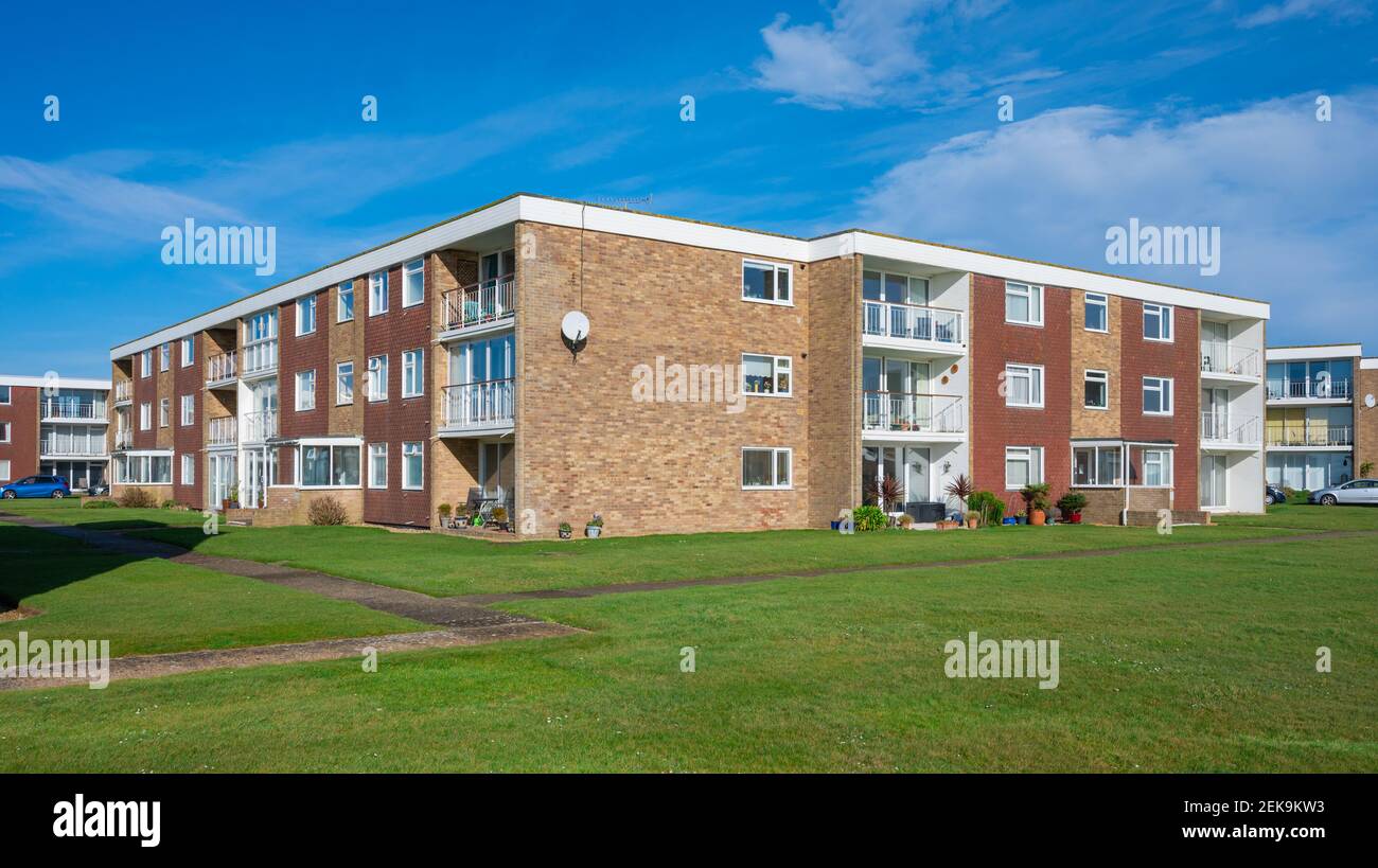 Part of Petworth Court block of 2 bedroom seafront flats with balconies