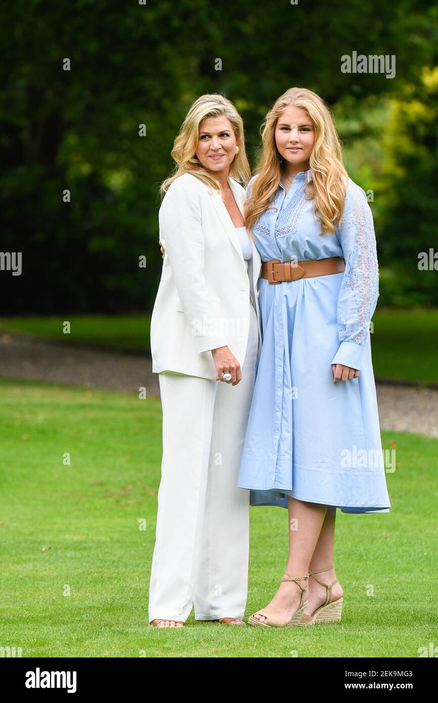 Queen Maxima of the Netherlands and Princess Amalia during the annual ...
