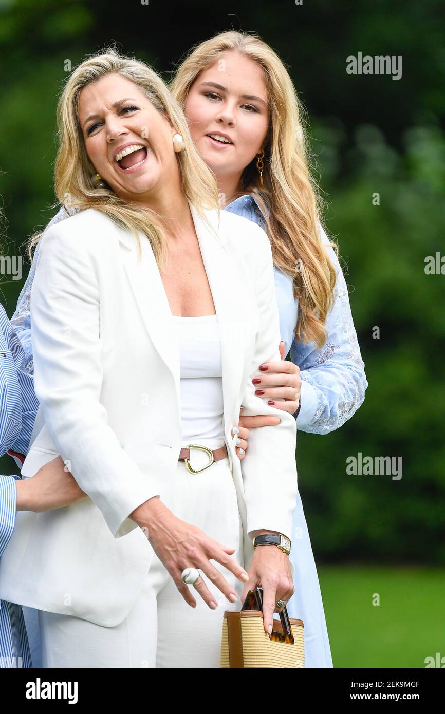 Queen Maxima of the Netherlands and Princess Amalia during the annual ...