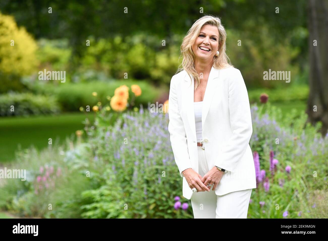 Queen Maxima of the Netherlands during the annual summer photo session ...