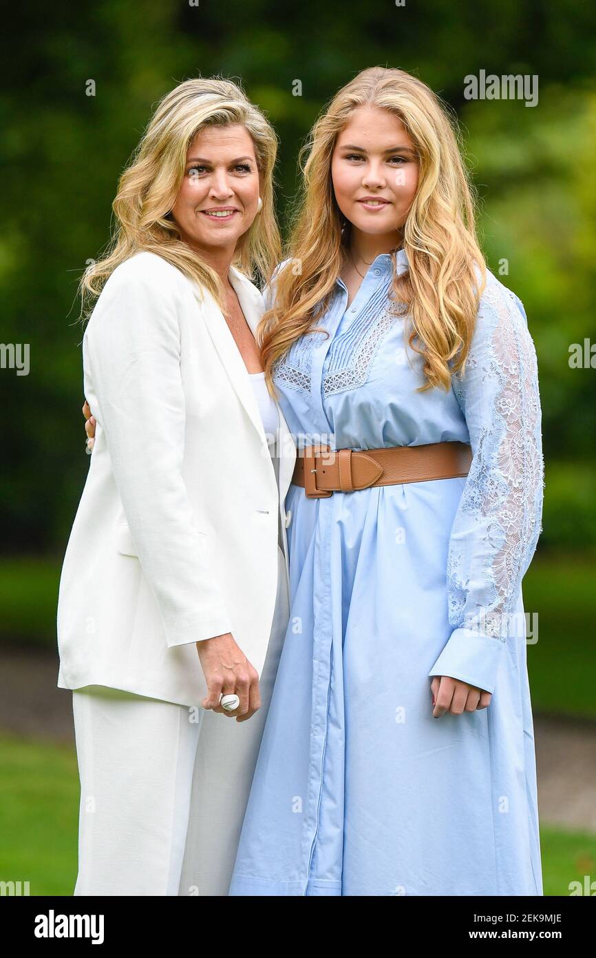 Queen Maxima of the Netherlands and Princess Amalia during the annual ...