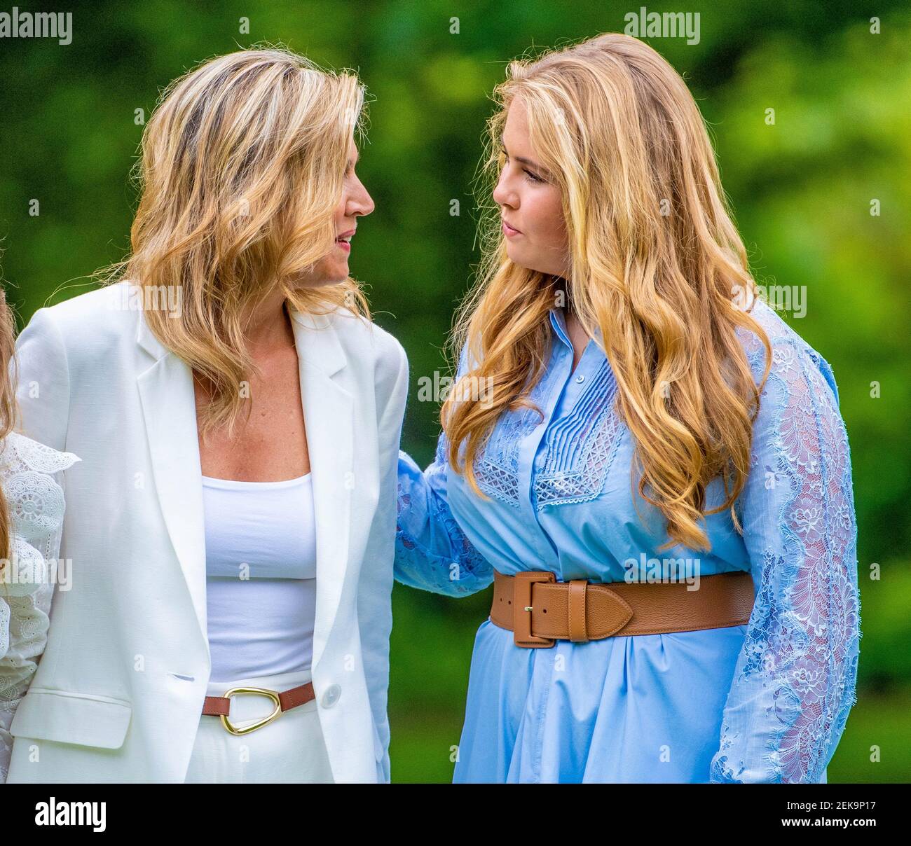 Queen Maxima of the Netherlands and Princess Amalia during the annual ...