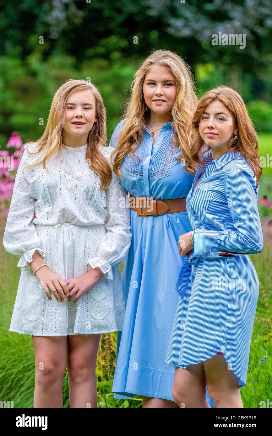 Princess Amalia, Princess Alexia and Princess Ariane of the Netherlands ...