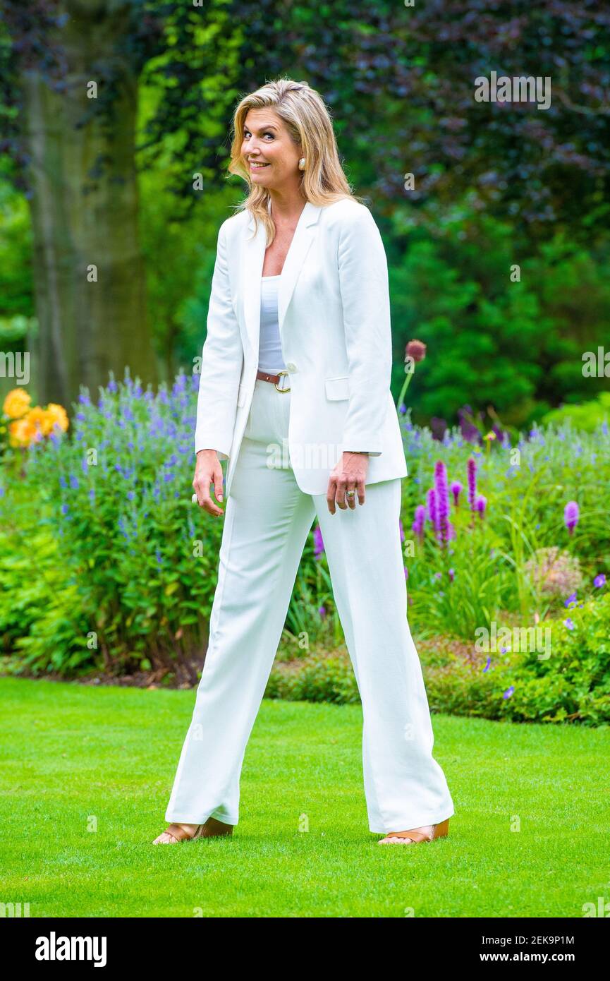 Queen Maxima of the Netherlands during the annual summer photo session ...