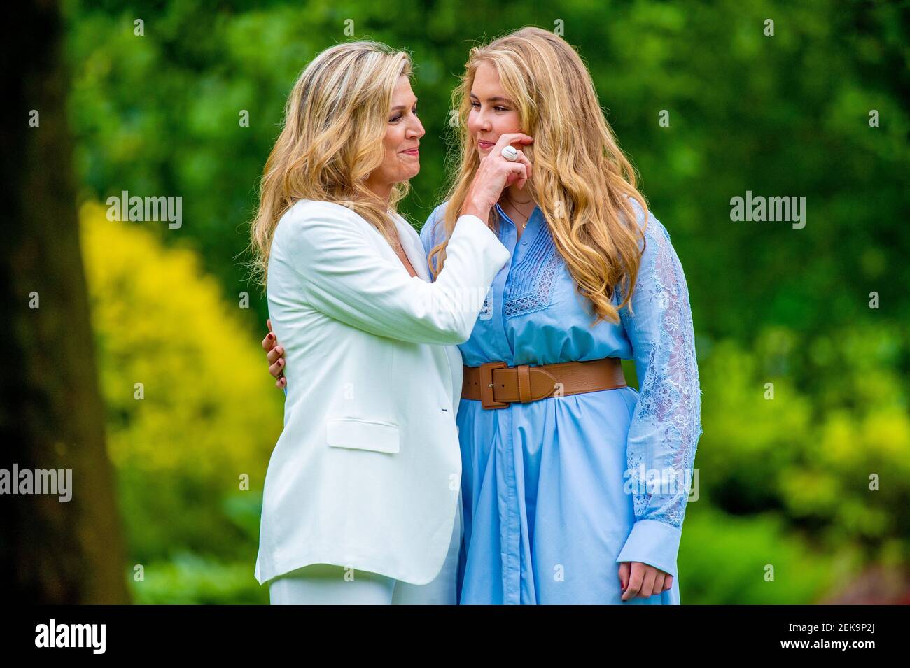 Queen Maxima of the Netherlands and Princess Amalia during the annual ...