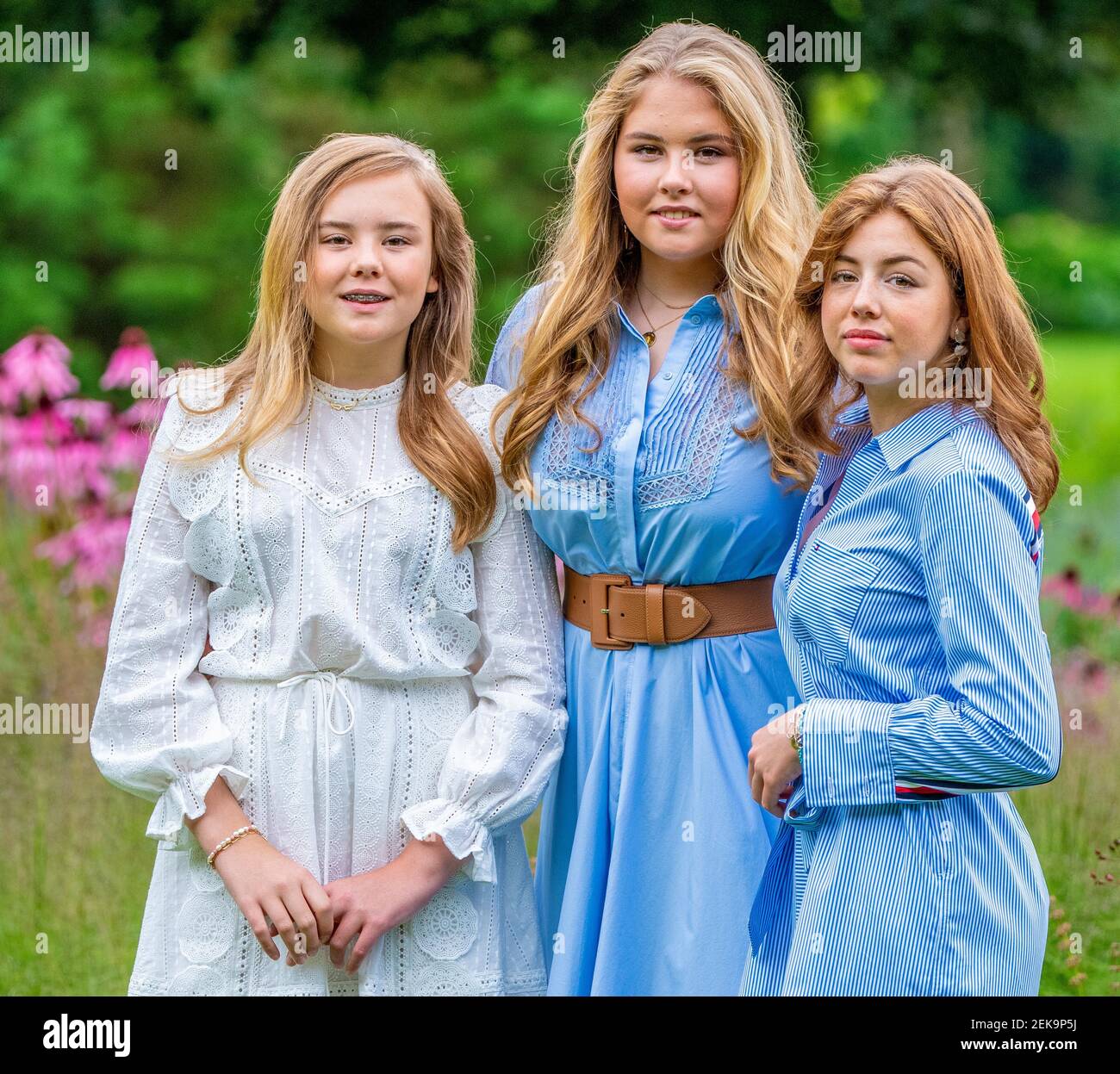 Princess Amalia, Princess Alexia and Princess Ariane of the Netherlands ...