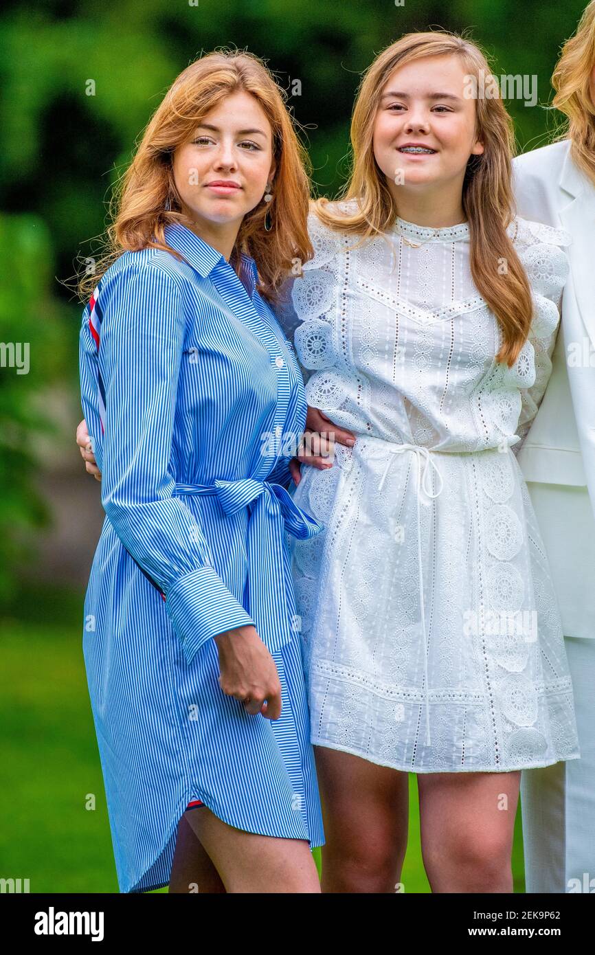 Princess Alexia and Princess Ariane of the Netherlands during the ...