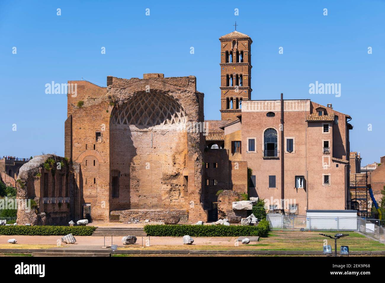 Italy, Rome, Temple of Venus and Roma on Velian Hill Stock Photo Alamy