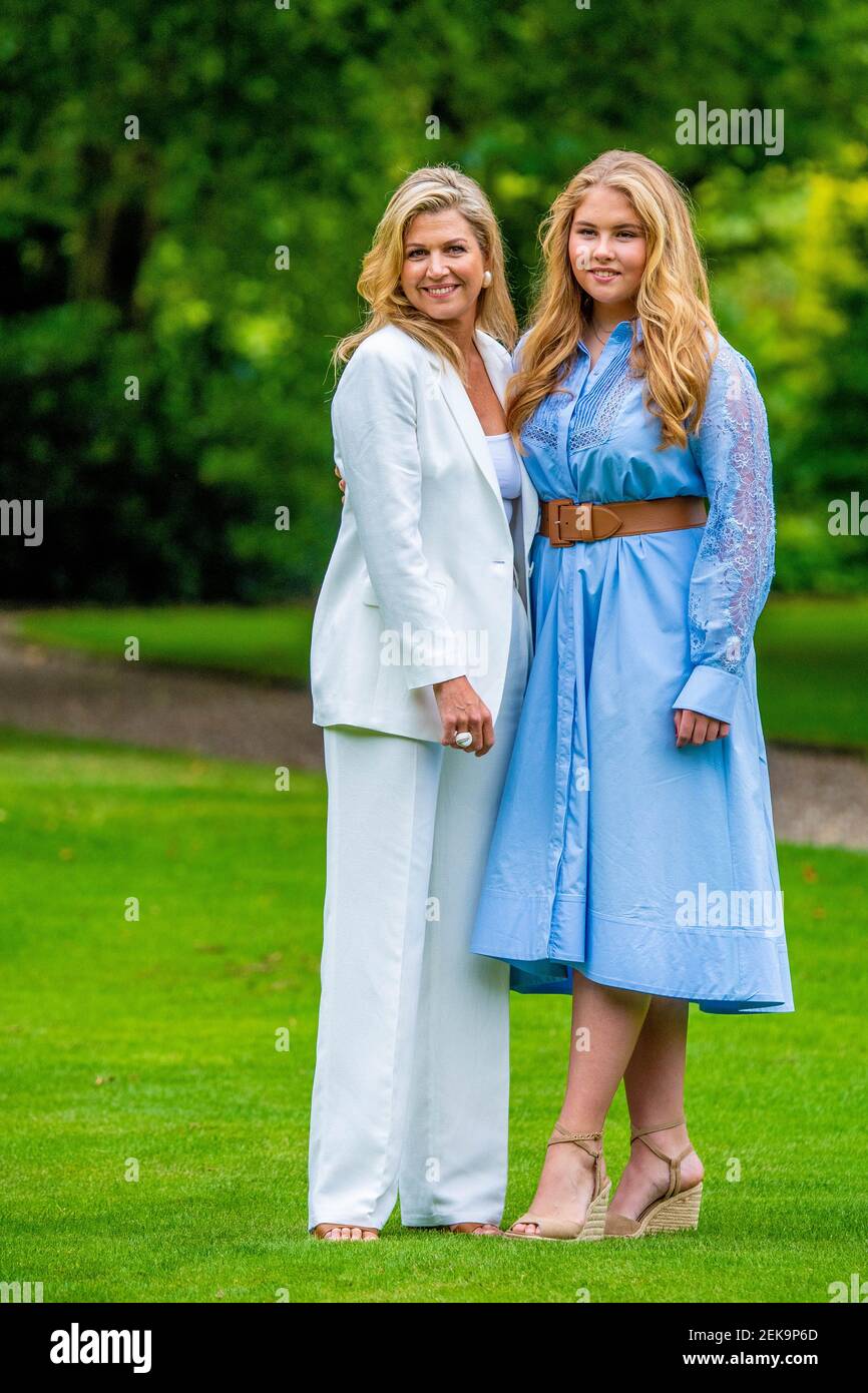Queen Maxima of the Netherlands and Princess Amalia during the annual ...