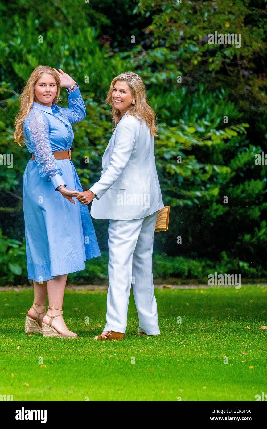 Queen Maxima of the Netherlands and Princess Amalia during the annual ...