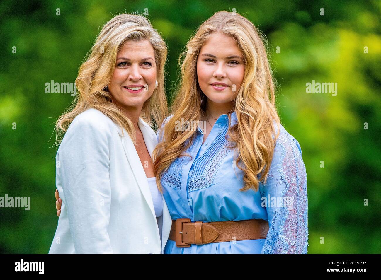 Queen Maxima of the Netherlands and Princess Amalia during the annual ...