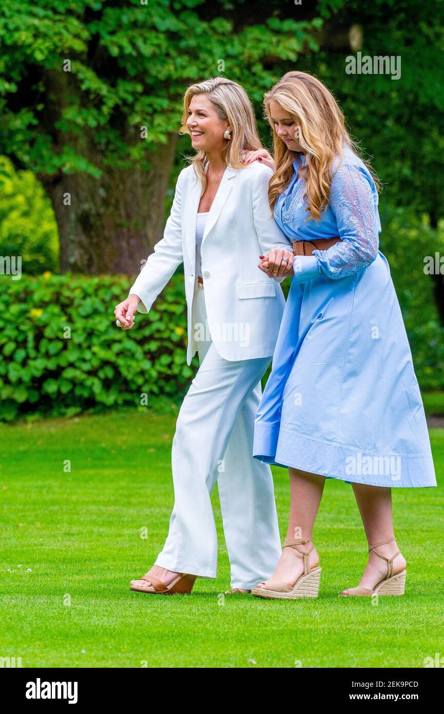 Queen Maxima of the Netherlands and Princess Amalia during the annual ...