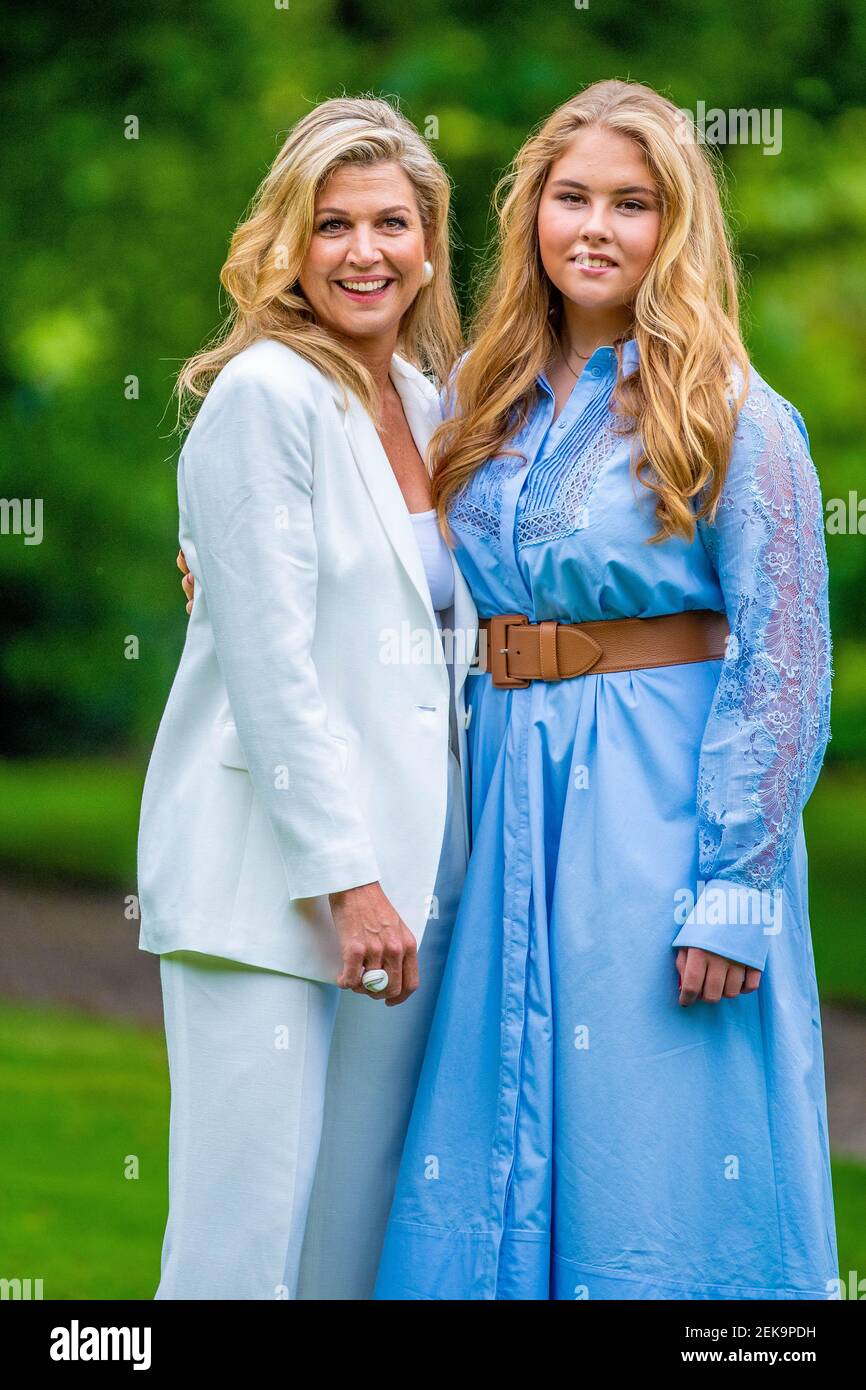 Queen Maxima of the Netherlands and Princess Amalia during the annual ...