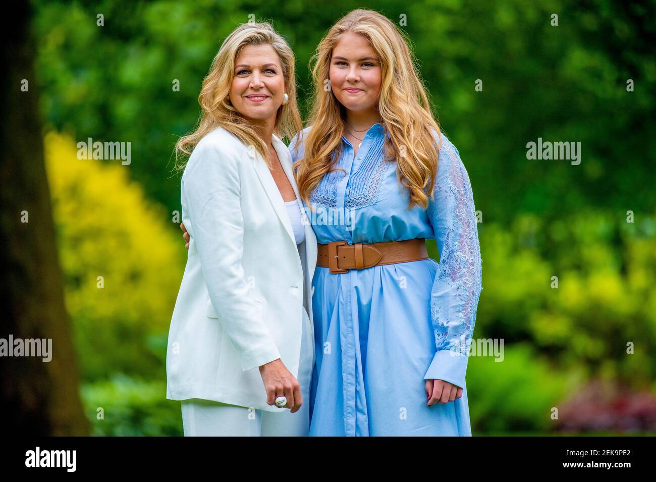 Queen Maxima of the Netherlands and Princess Amalia during the annual ...
