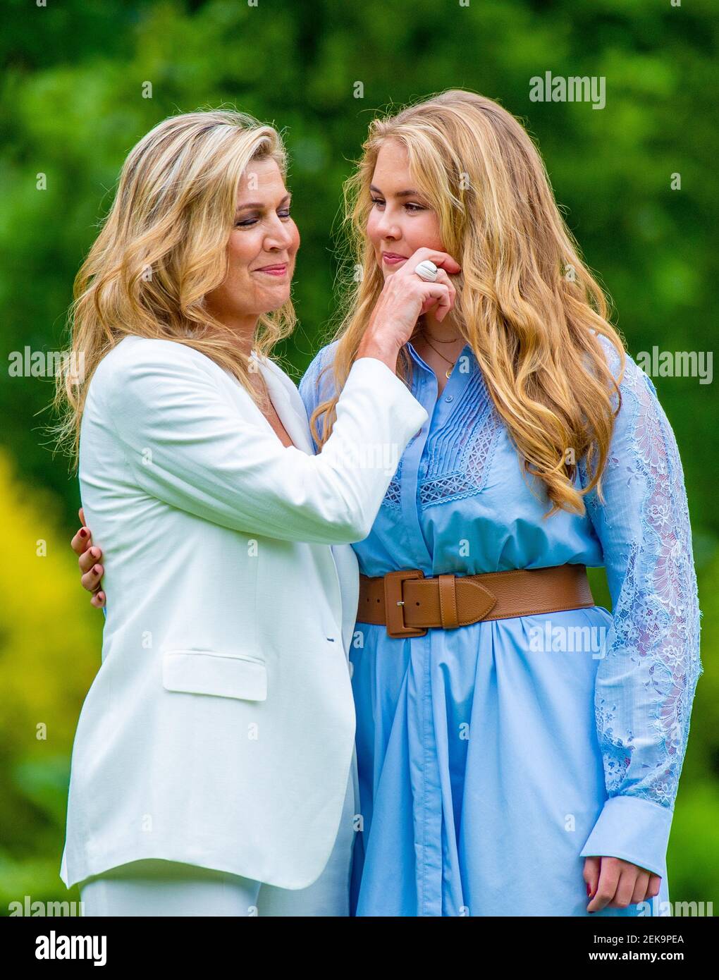 Queen Maxima of the Netherlands and Princess Amalia during the annual ...