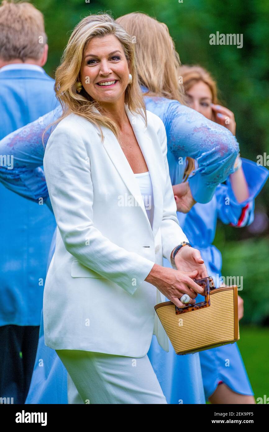 Queen Maxima of the Netherlands during the annual summer photo session ...