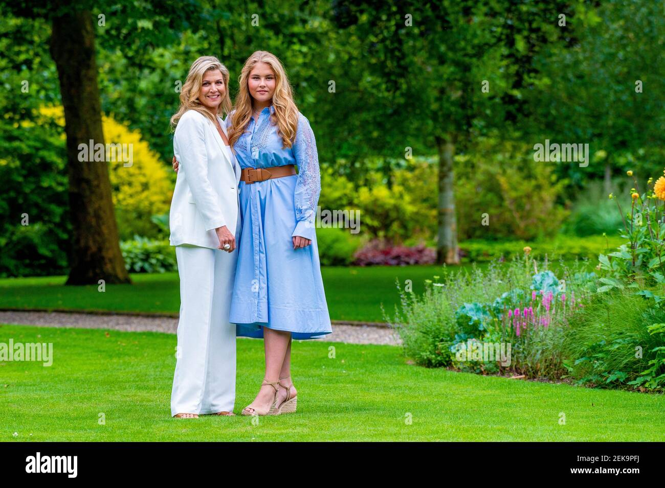 Queen Maxima of the Netherlands and Princess Amalia during the annual ...
