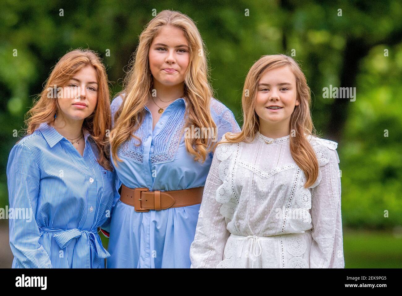 Princess Amalia, Princess Alexia and Princess Ariane of the Netherlands ...