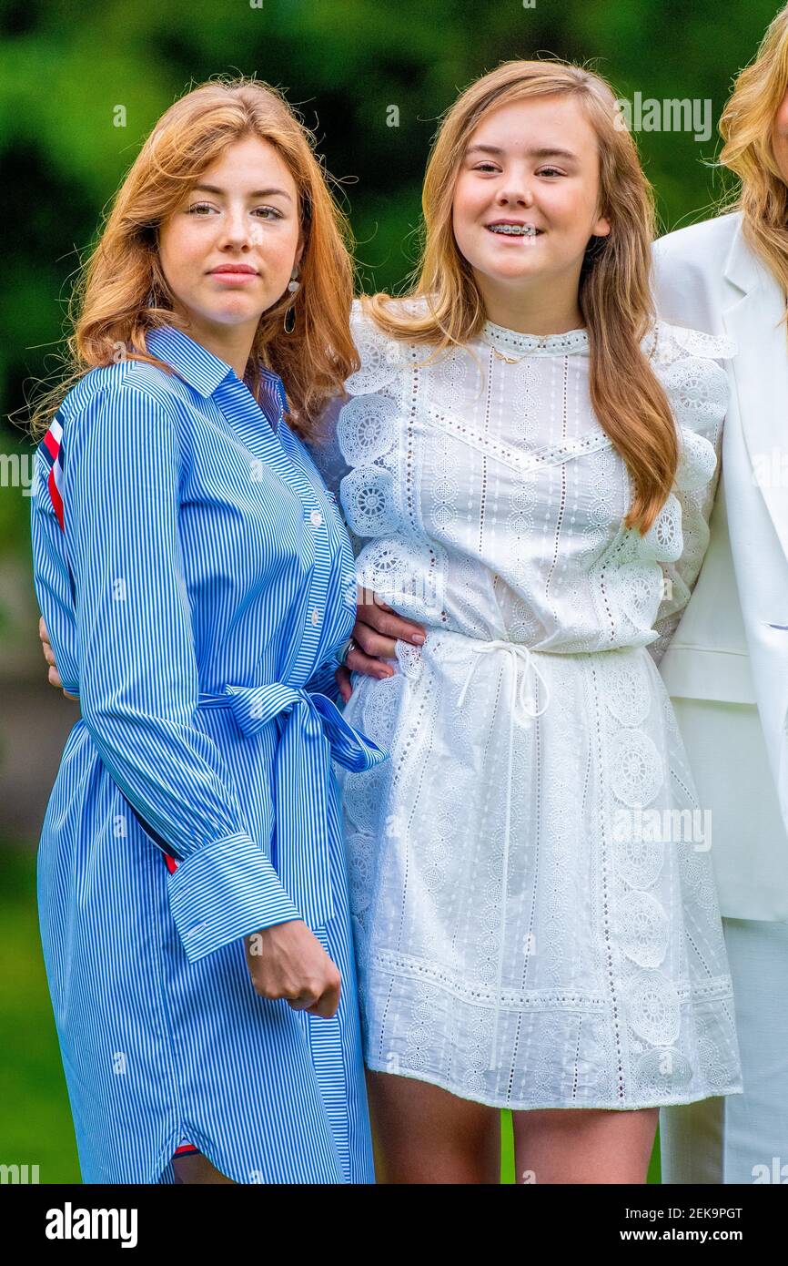Princess Alexia and Princess Ariane of the Netherlands during the ...