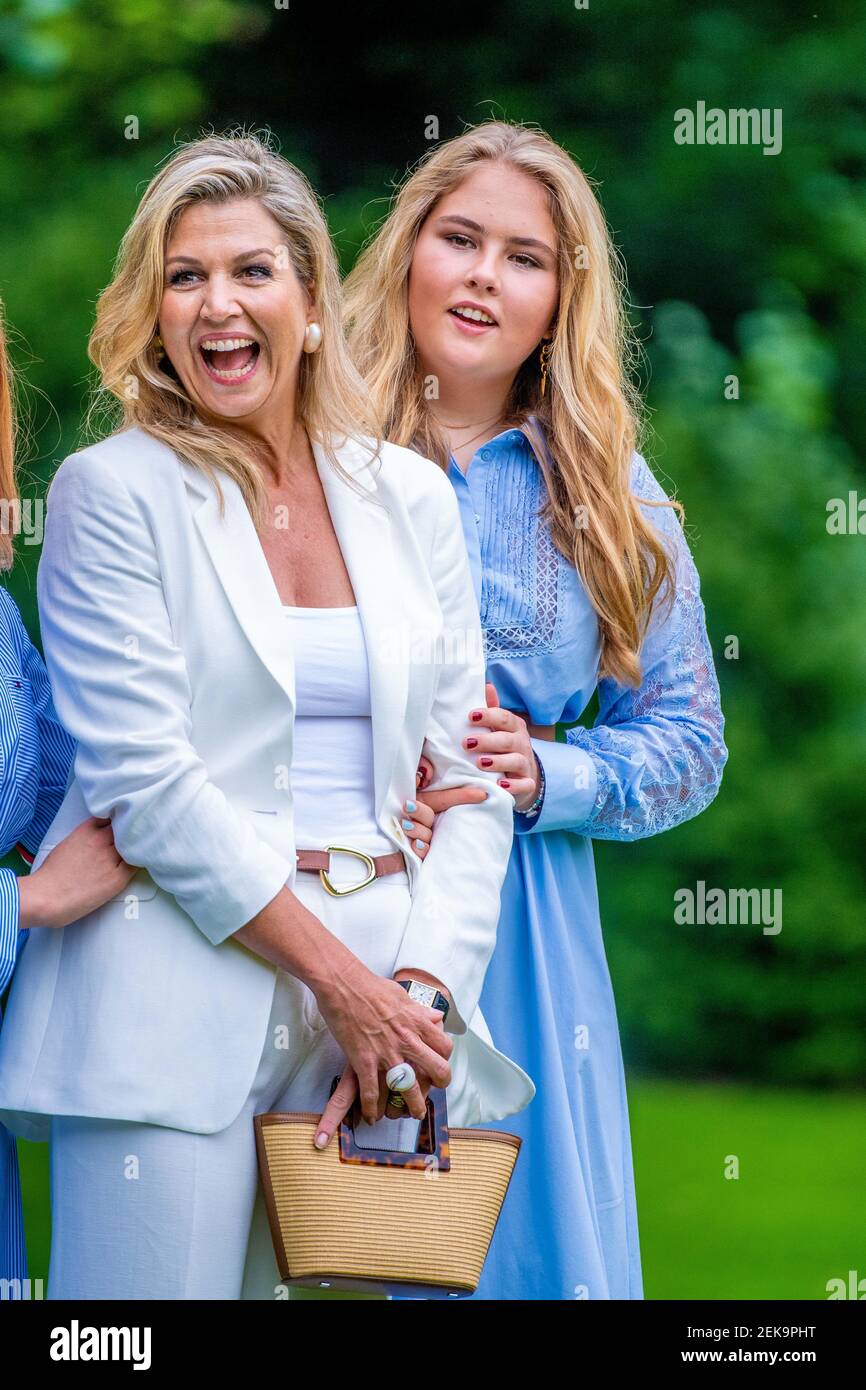 Queen Maxima of the Netherlands and Princess Amalia during the annual ...